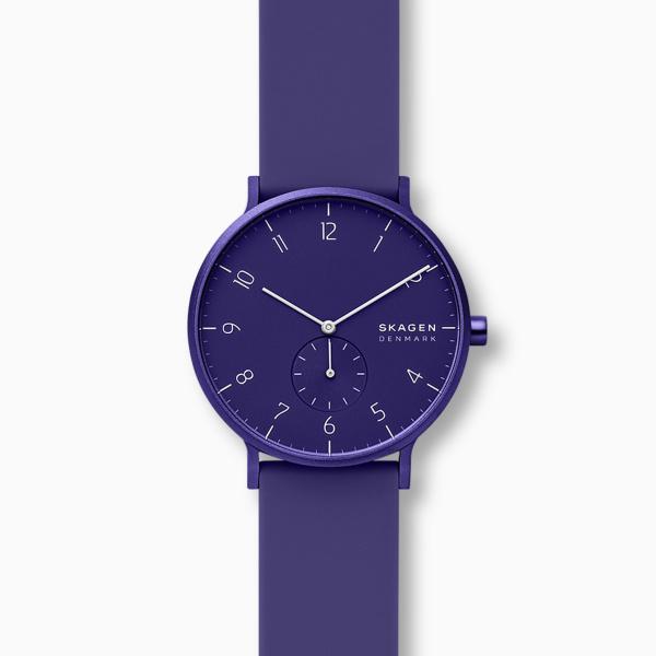 Watch strap Skagen SKW6542 Silicone Purple 20mm