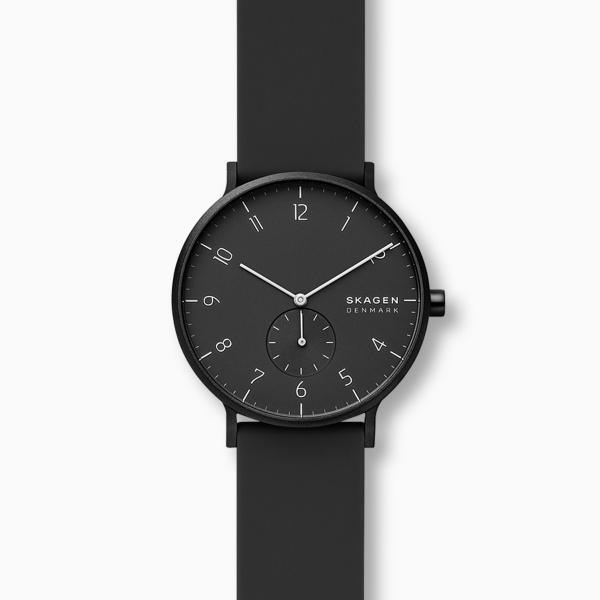 Watch strap Skagen SKW6544 Silicone Black 20mm