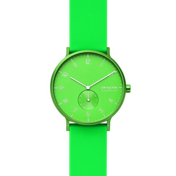 Watch strap Skagen SKW6556 Silicone Green 20mm