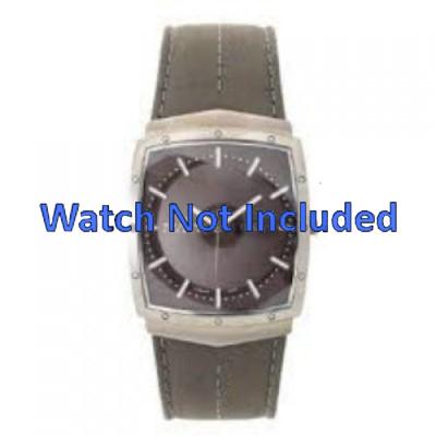 Watch strap Skagen 396LTLM Leather Green 16mm