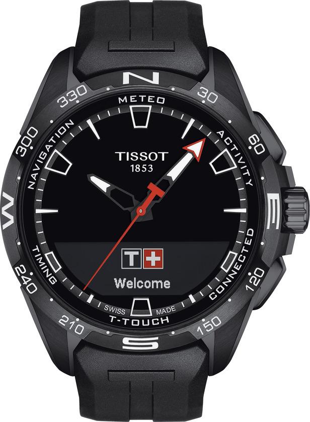 Watch strap Smartwatch Tissot T610046208 Rubber Black