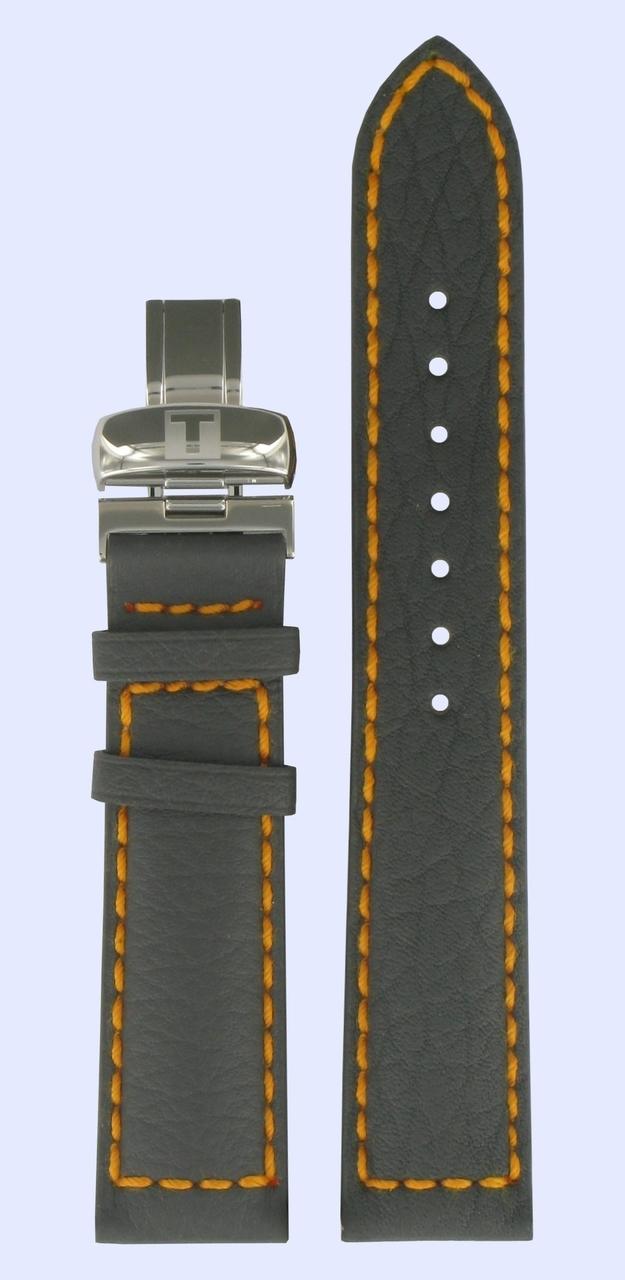 Watch strap Tissot T600013030 Leather Grey 20mm