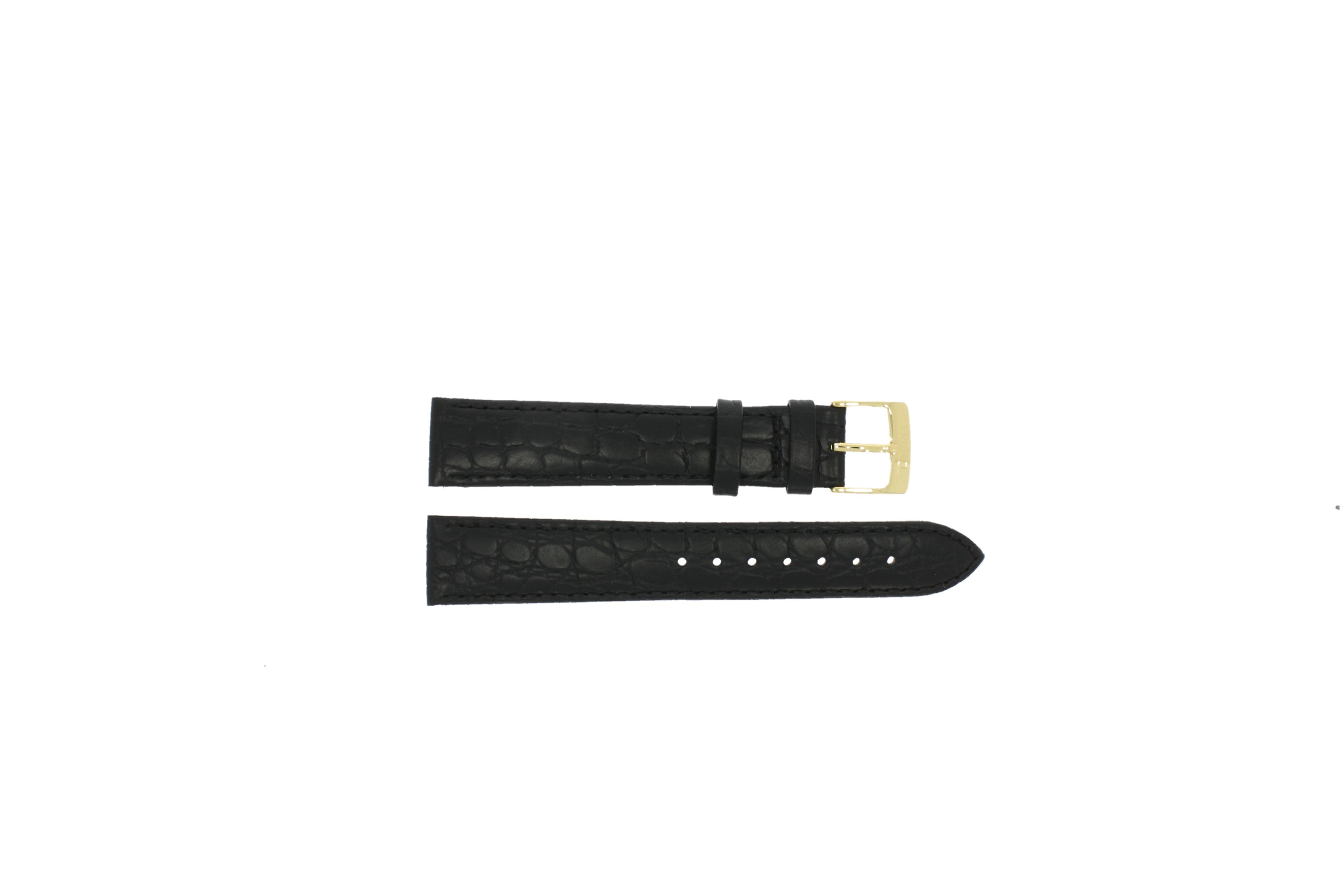 Watch strap Tissot T600.4531816 / T71340131A / T71240121A / T600013357 Croco leather Black 18mm