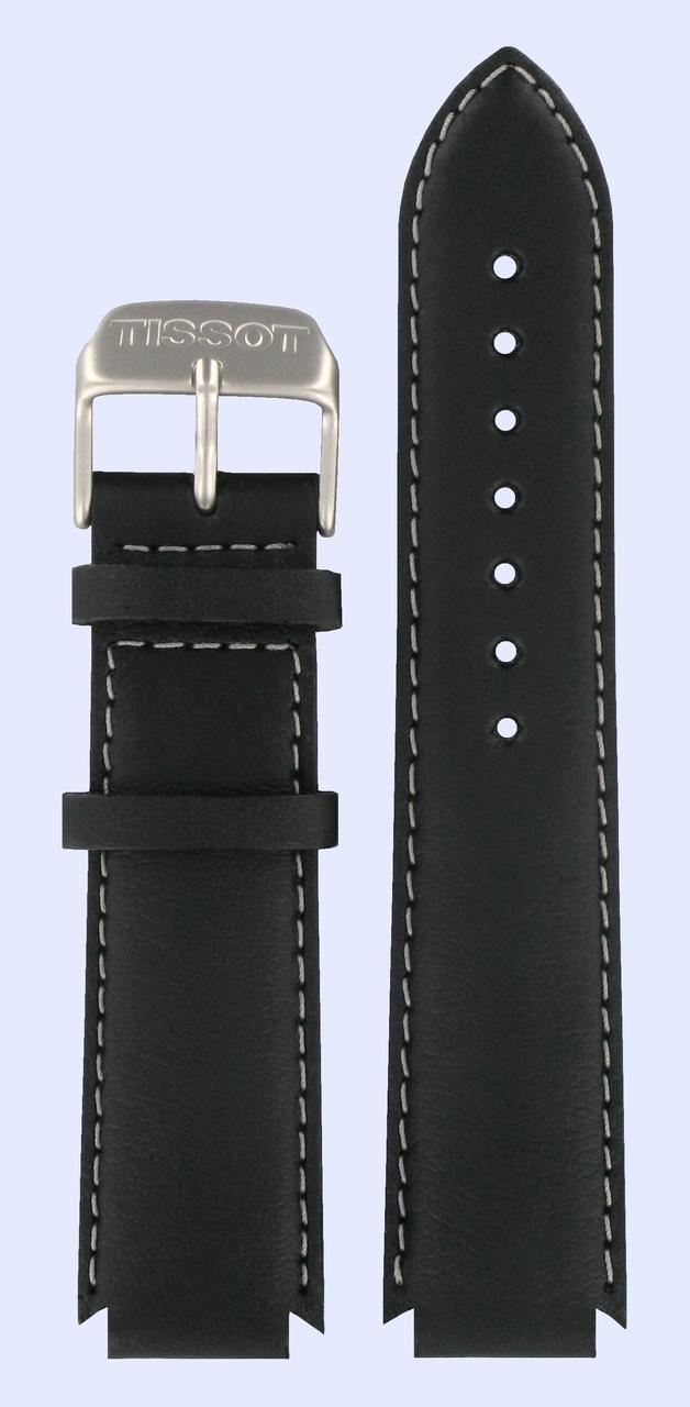 Watch strap Tissot T600013437 Leather Black