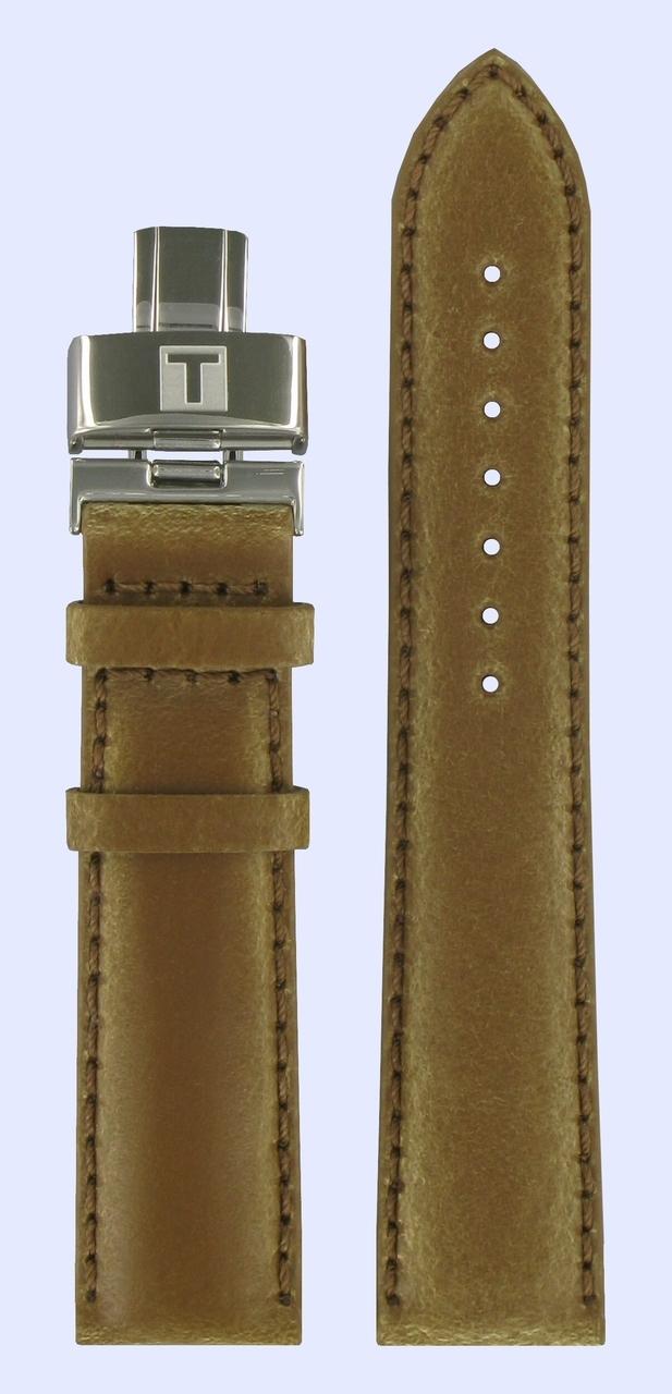 Watch strap Tissot T600021061.T0055101626700A Leather Brown 20mm