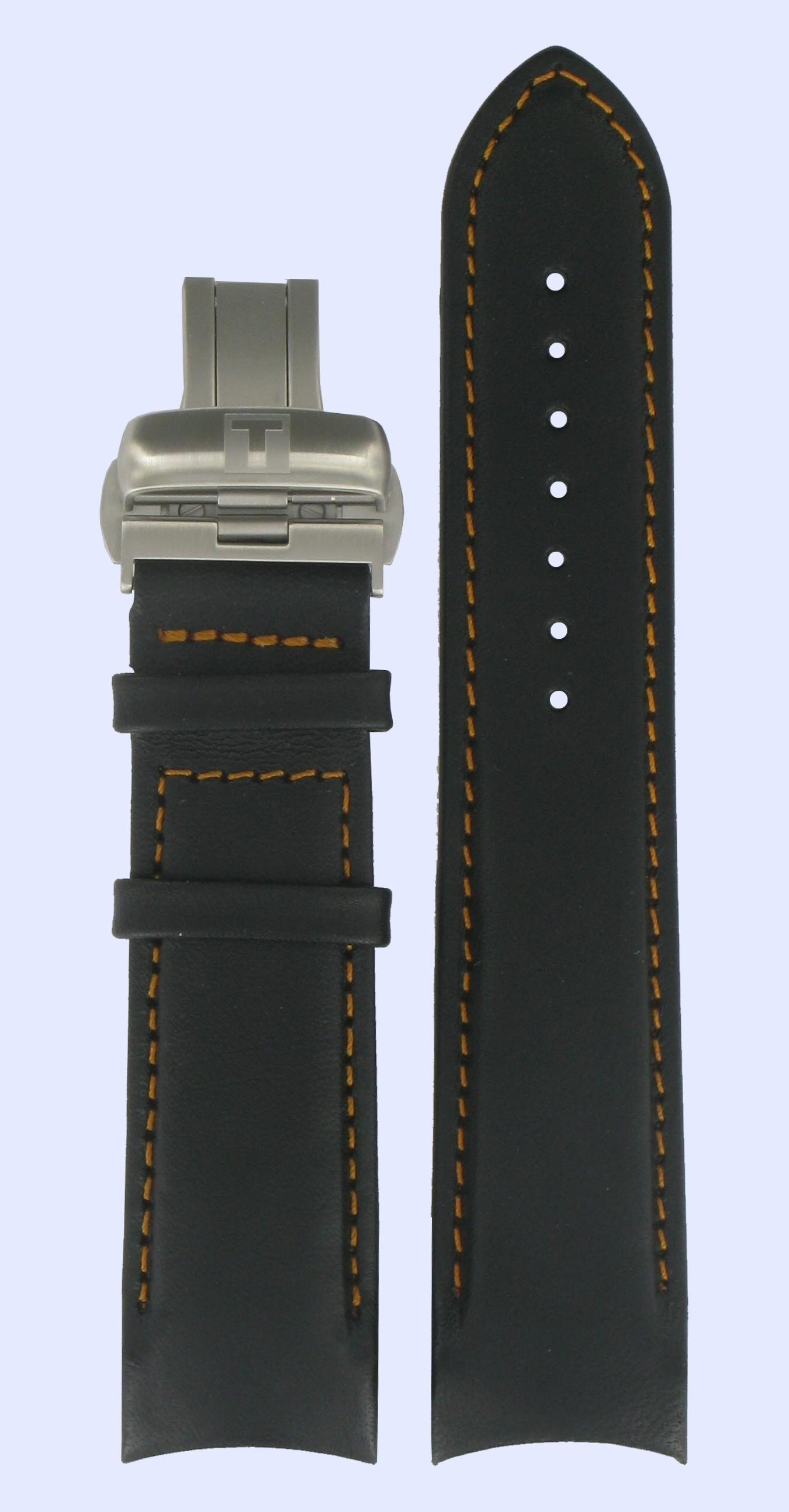 Watch strap Tissot T0354071605101 / XS / T600028551 Leather Black 22mm