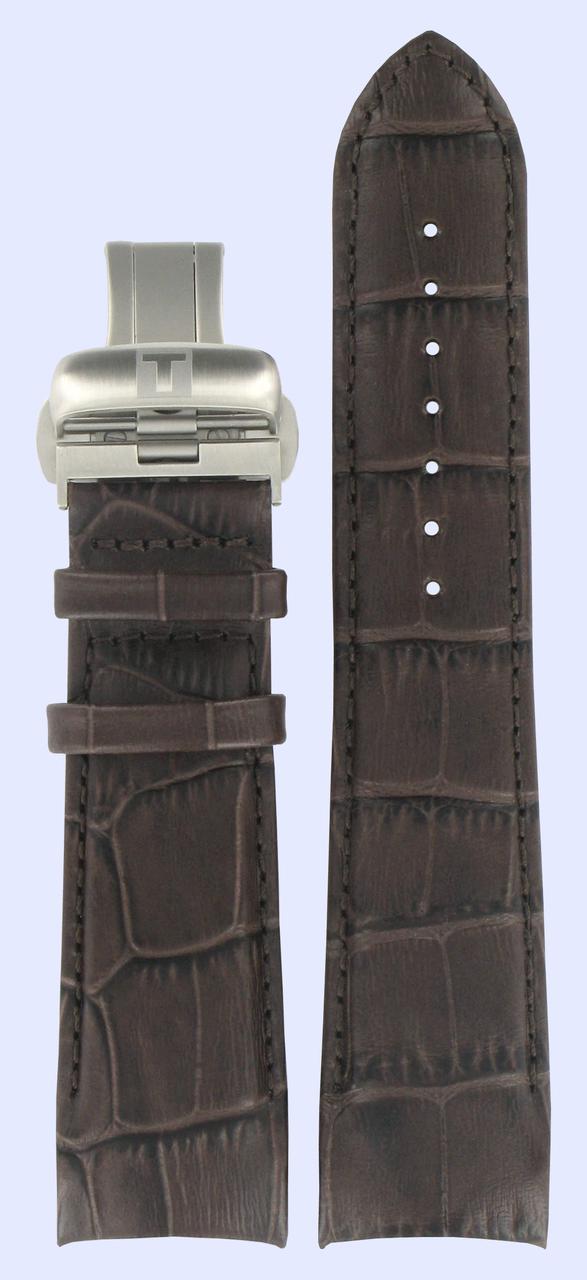 Watch strap Tissot T600041084 / T035439 Leather Brown 23mm