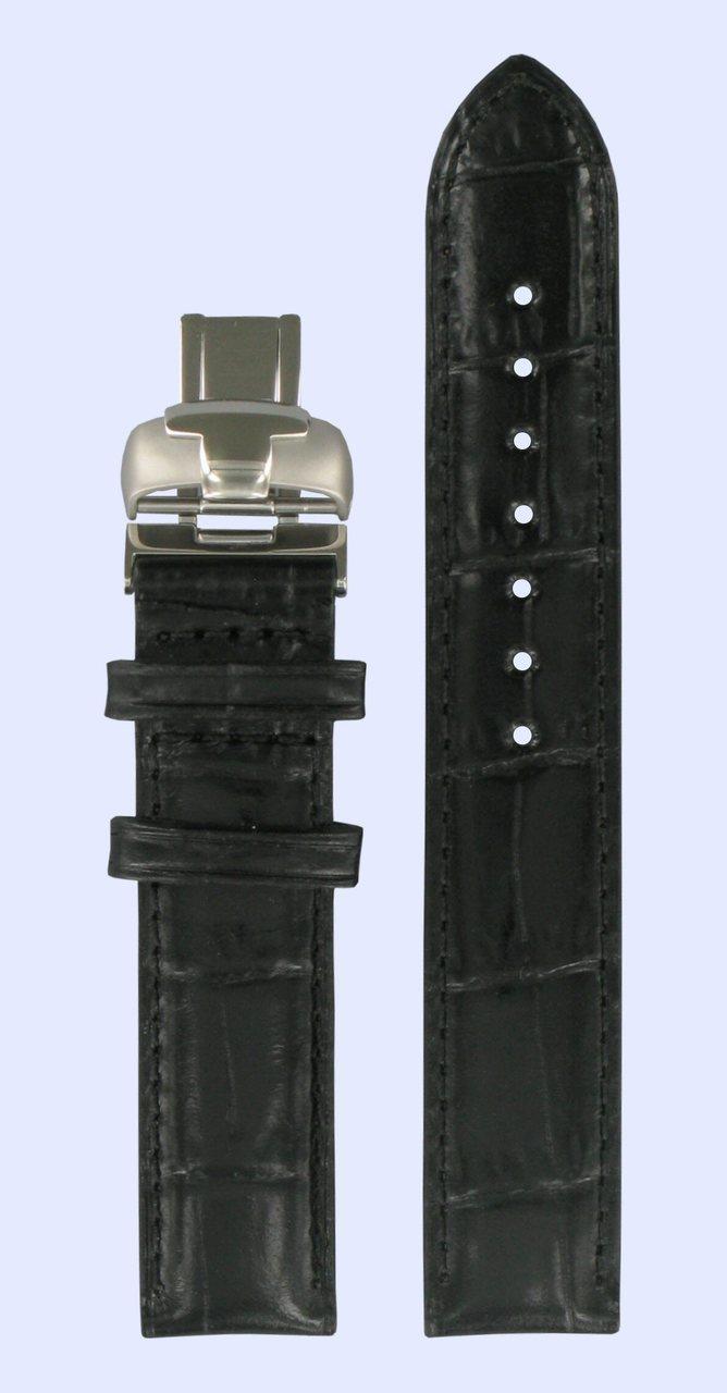 Watch strap Tissot T600029817 Leather Black 16mm