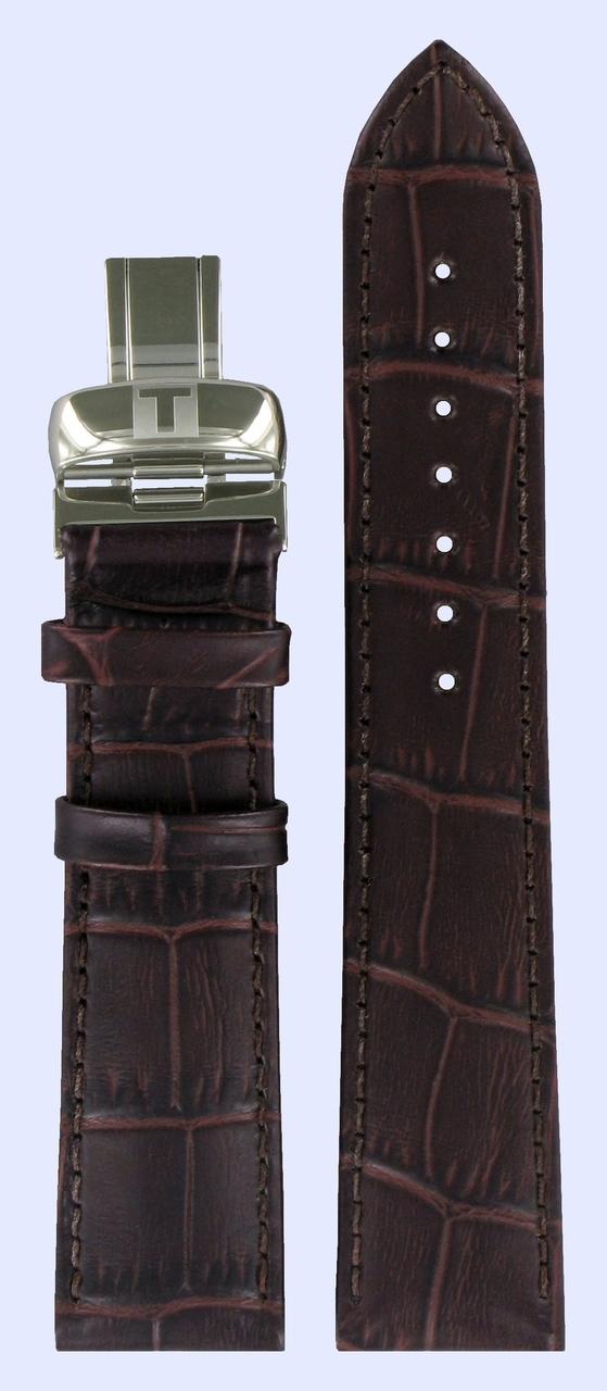 Watch strap Tissot T0634281603800A / T600031946 Leather Brown 20mm