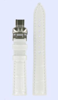 Watch strap Tissot T600033918 Leather White 16mm