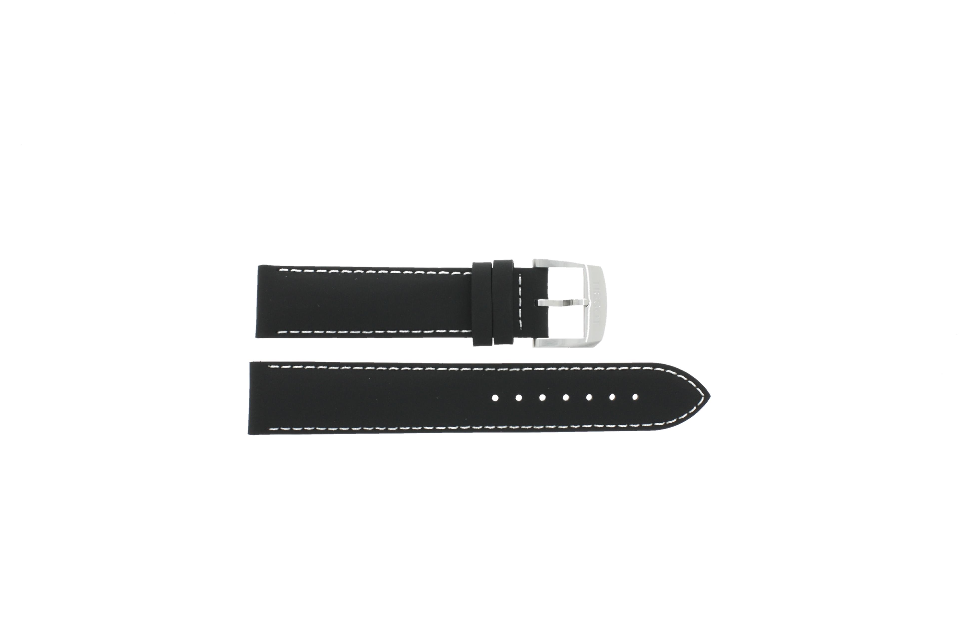 Watch strap Tissot T0954171603700 / T600035370 Leather Black 19mm