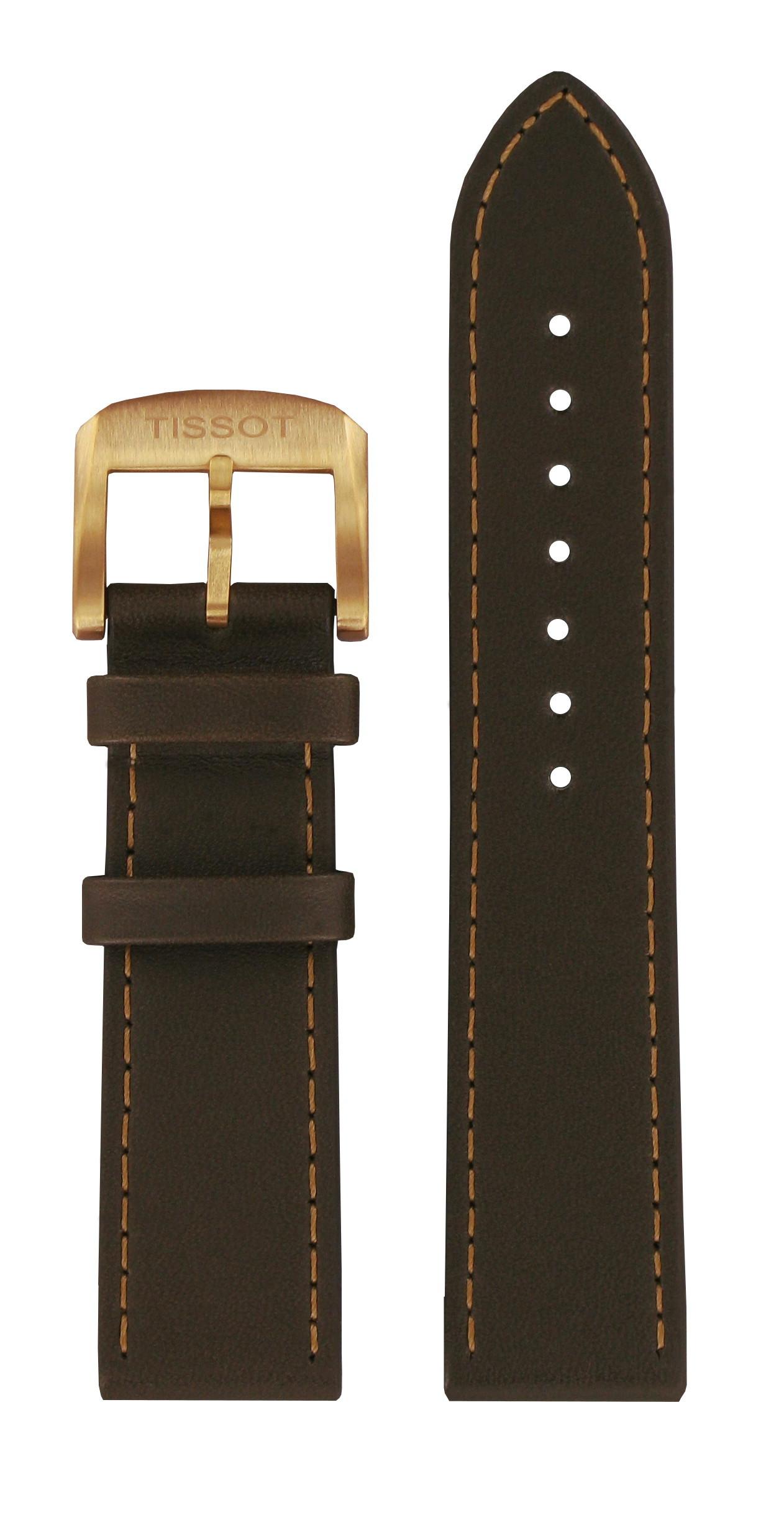 Watch strap Tissot T600036879 Leather Brown 19mm