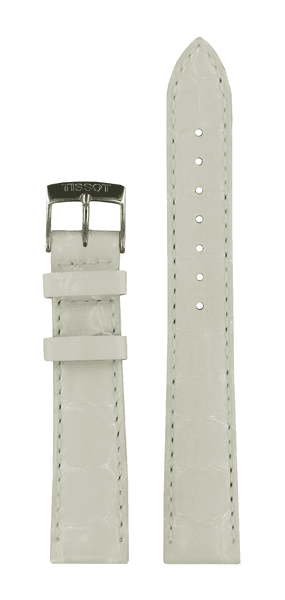 Watch strap Tissot T600036971 Leather White 16mm