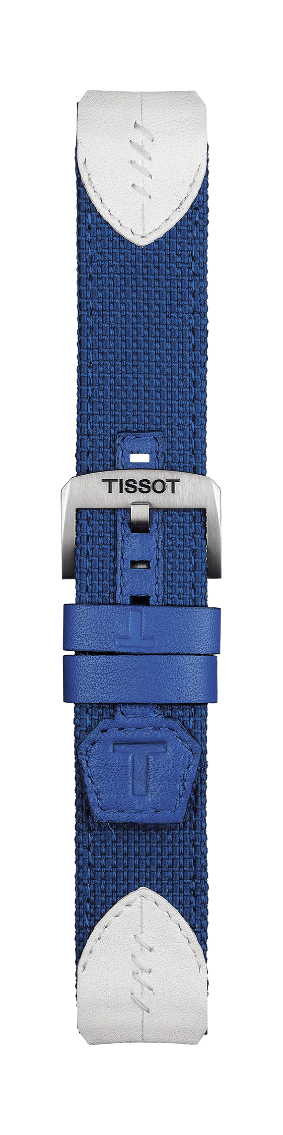 Watch strap Tissot T600039989 Leather/Textiles Blue 22mm