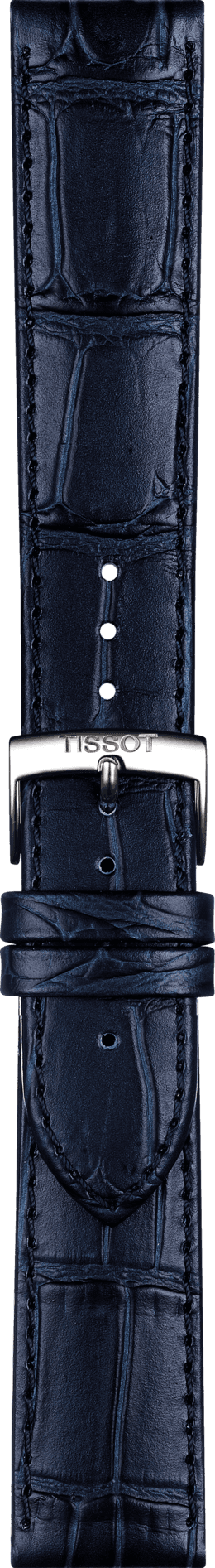 Watch strap Tissot T600041534 / T1224231604300A Leather Blue 20mm