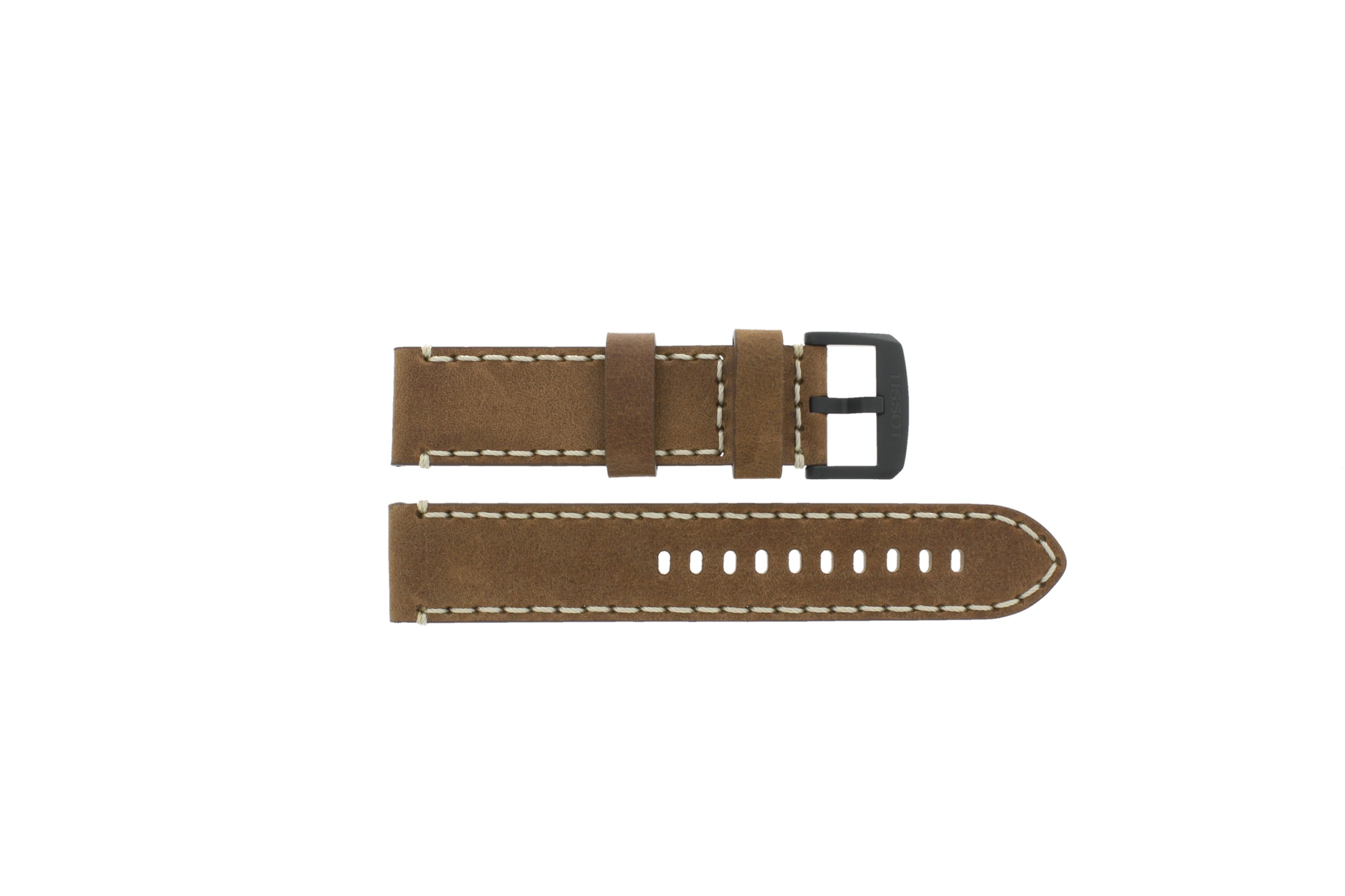 Watch strap Tissot T1166173605700 / T600043493 Leather Brown 22mm