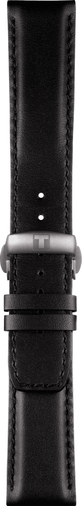 Watch strap Tissot T600044069 Leather Black 22mm