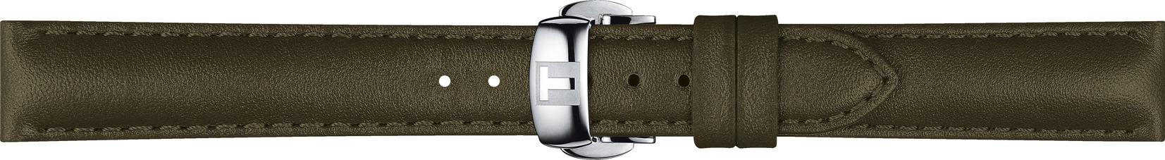 Watch strap Tissot T600046066 Leather Green 15mm