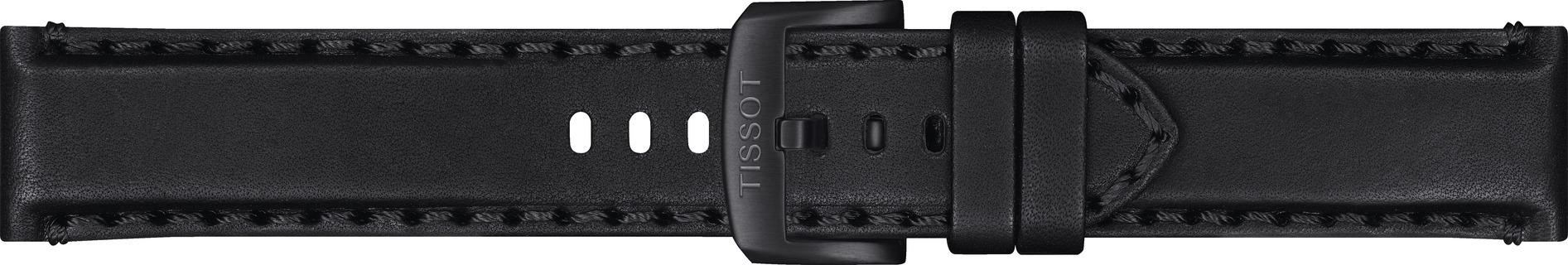 Watch strap Tissot T600046826 Leather Black 22mm