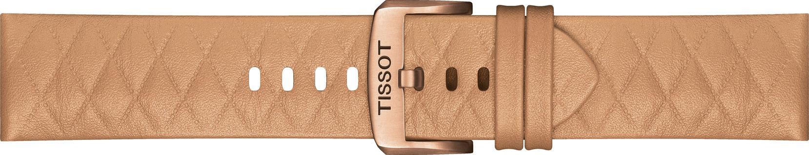 Watch strap Tissot T600047287 Leather Pink 23mm