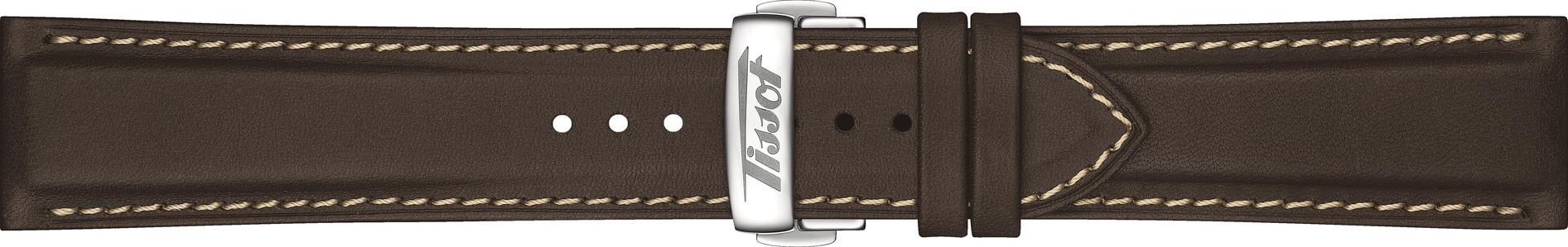 Watch strap Tissot T600048180 Leather Brown 22mm