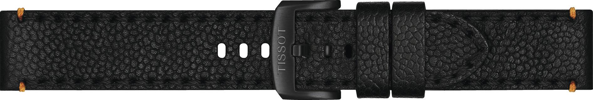 Watch strap Tissot T600048779 Leather Black 22mm