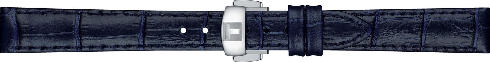 Watch strap Tissot T600049328 Leather Blue 14mm