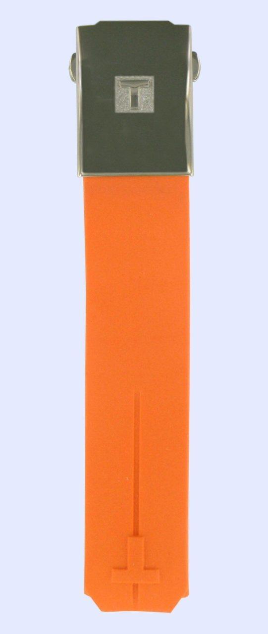 Watch strap Tissot T33787892A / T603020173 Rubber Orange 20.1mm