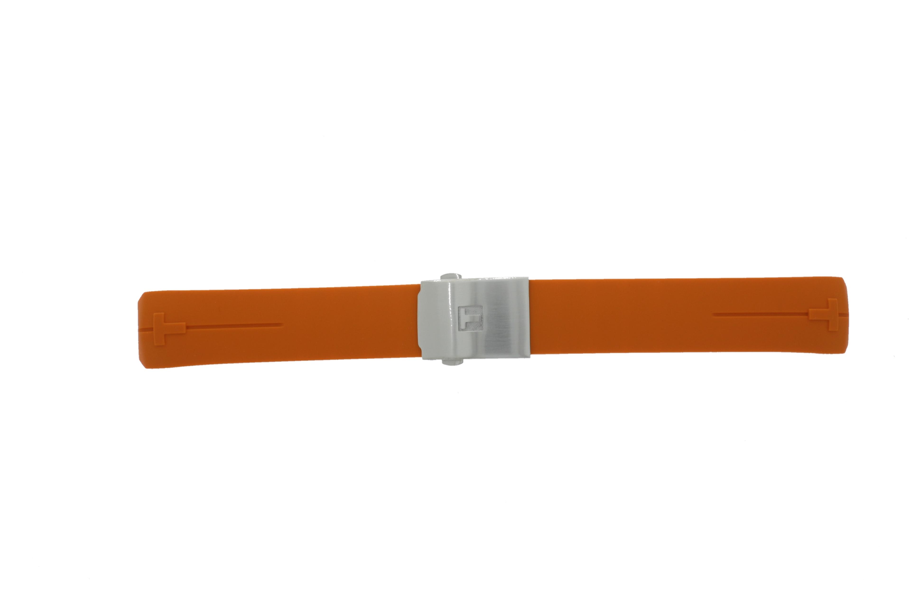 Watch strap Tissot T047.420.1 T-Touch Expert / T603026664 Rubber Orange 21mm