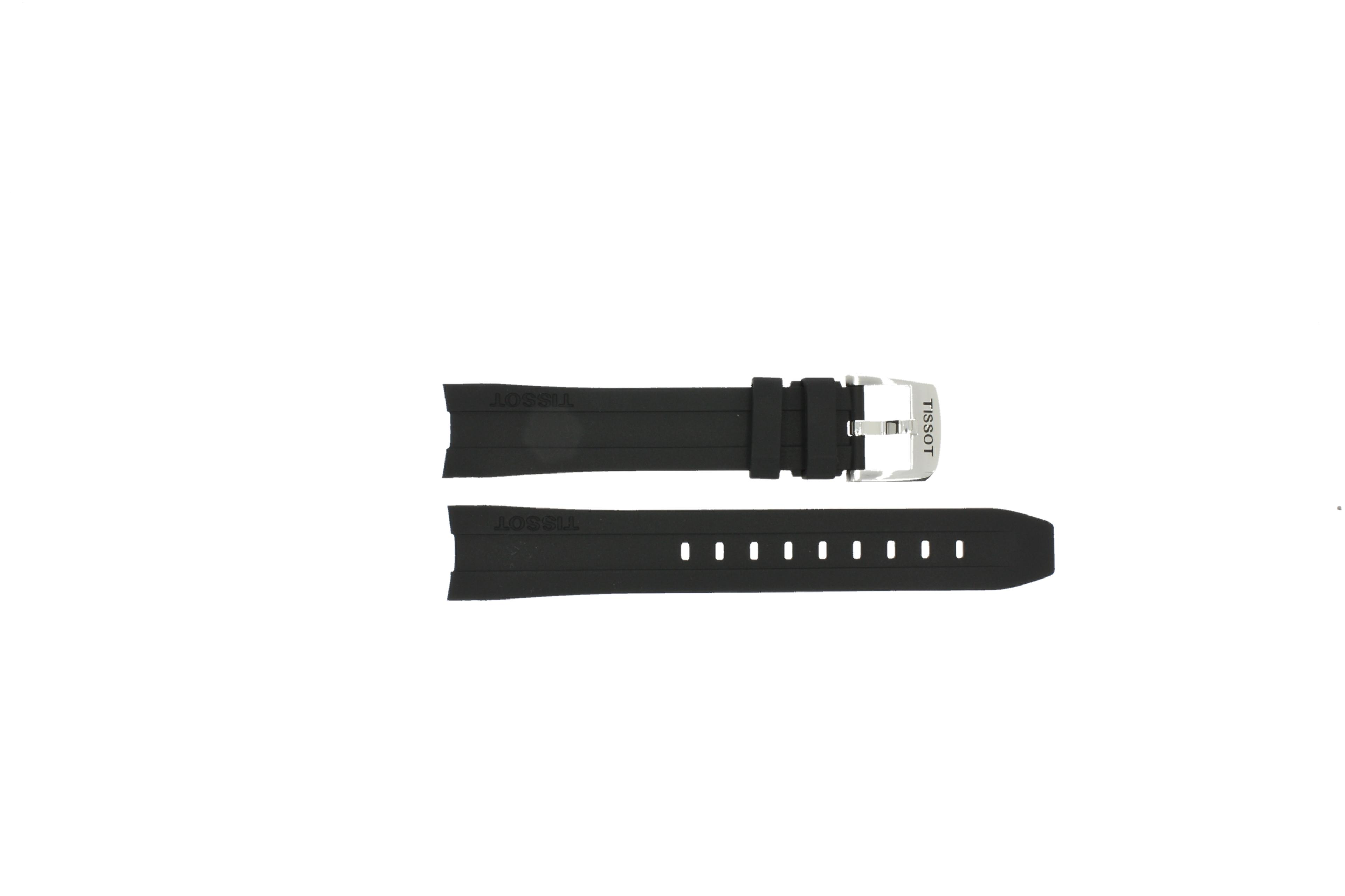 Watch strap Tissot T055.417.A / PRC 200 / T461 / T055417A / T603032879 Rubber Black 19mm