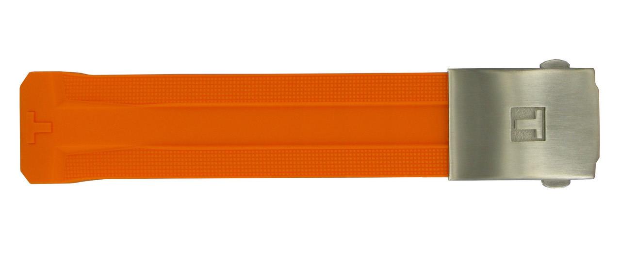 Watch strap Smartwatch Tissot T603035304 / T0914204705101A Rubber Orange