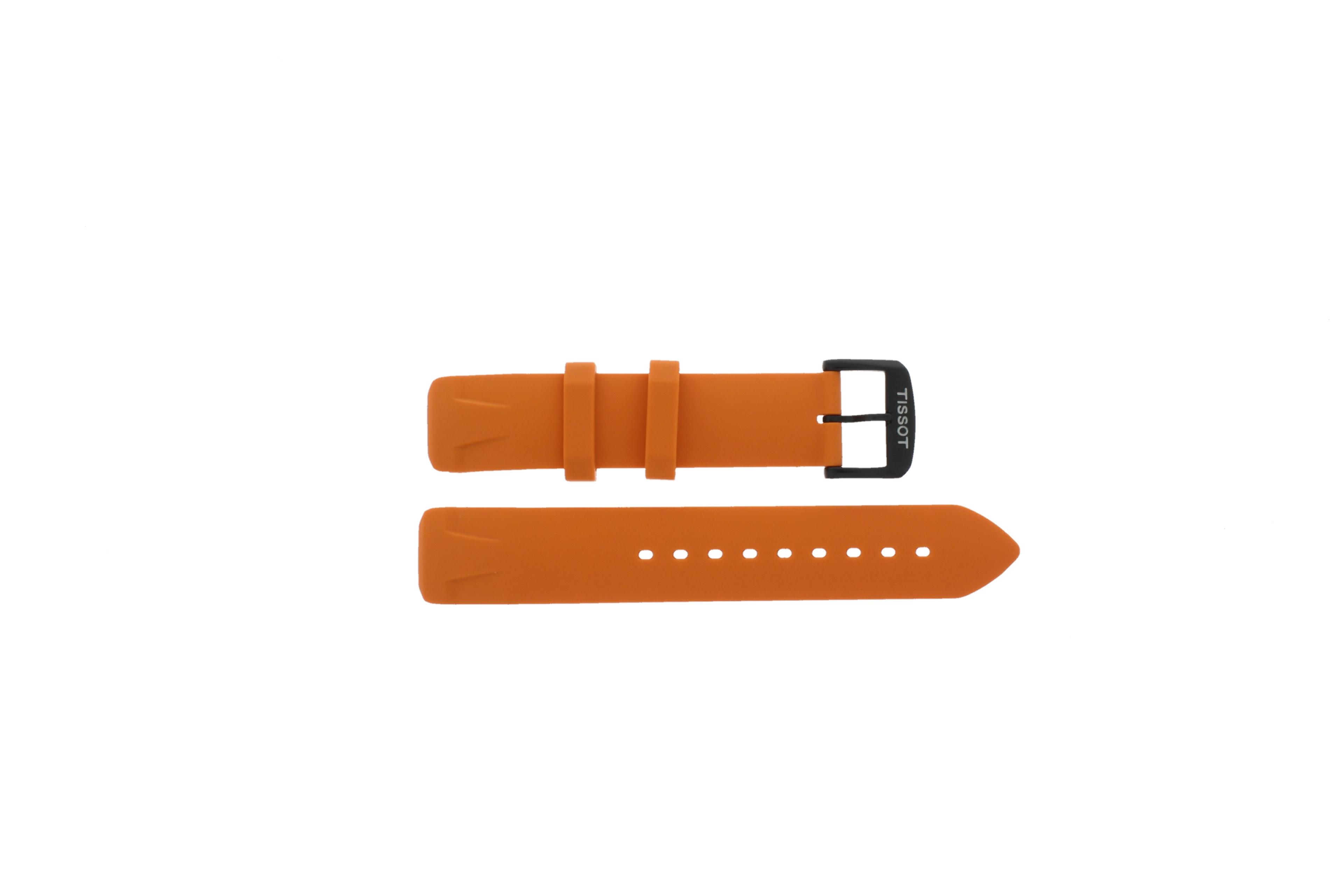 Watch strap Tissot T081.420.17.057.02 / T603035437 Rubber Orange 19mm