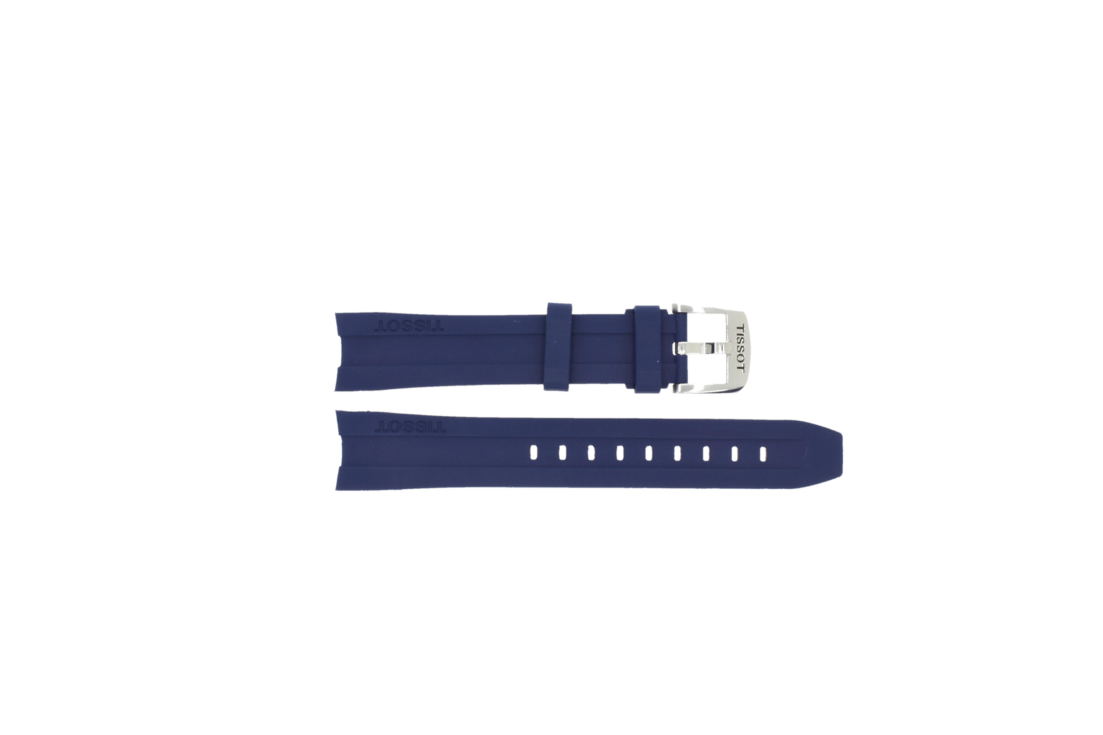 Watch strap Tissot PRC200 / T0554171701704A / T603038014 Rubber Blue 19mm