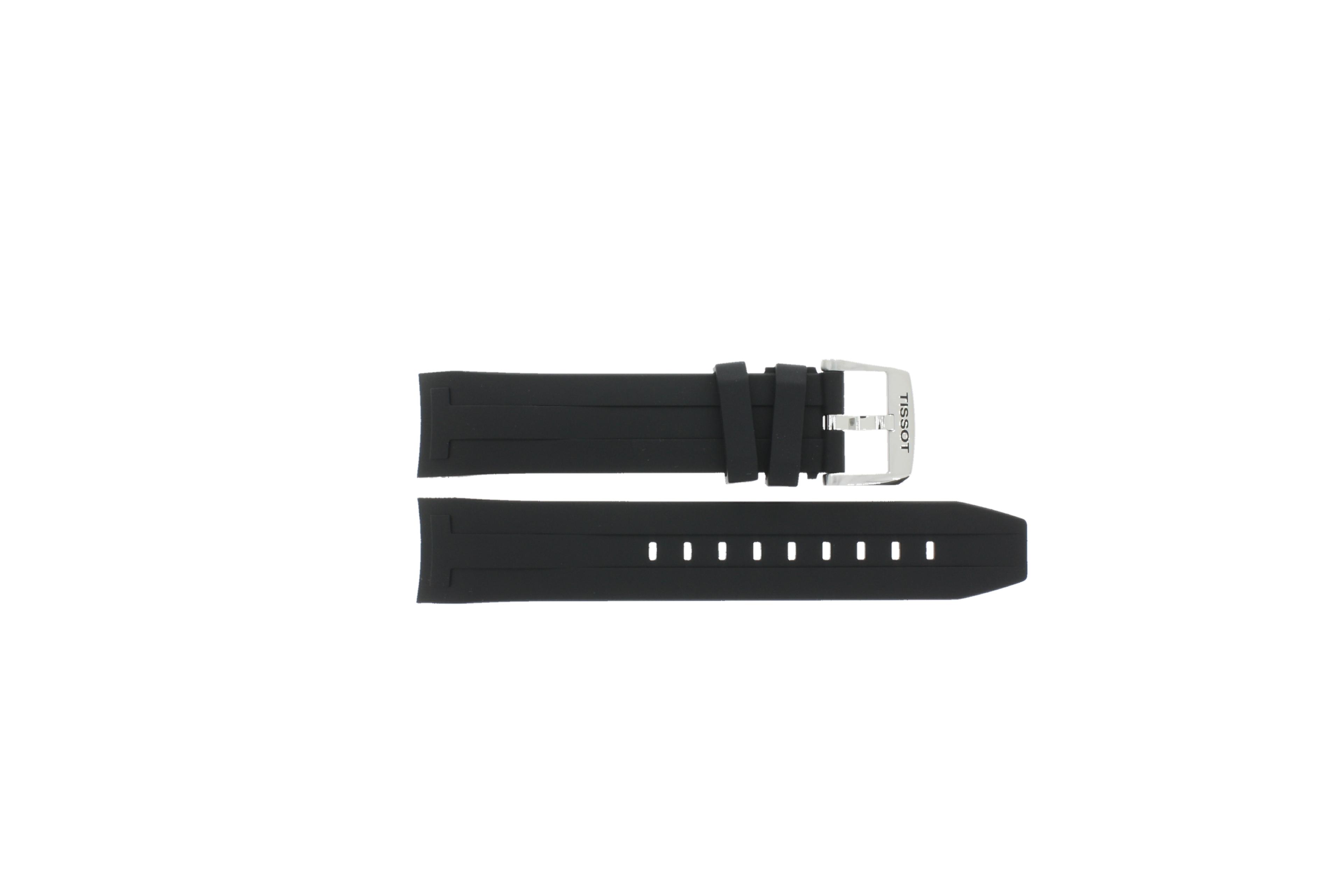 Watch strap Tissot T1204071704100 / T603042424 Rubber Black 21mm