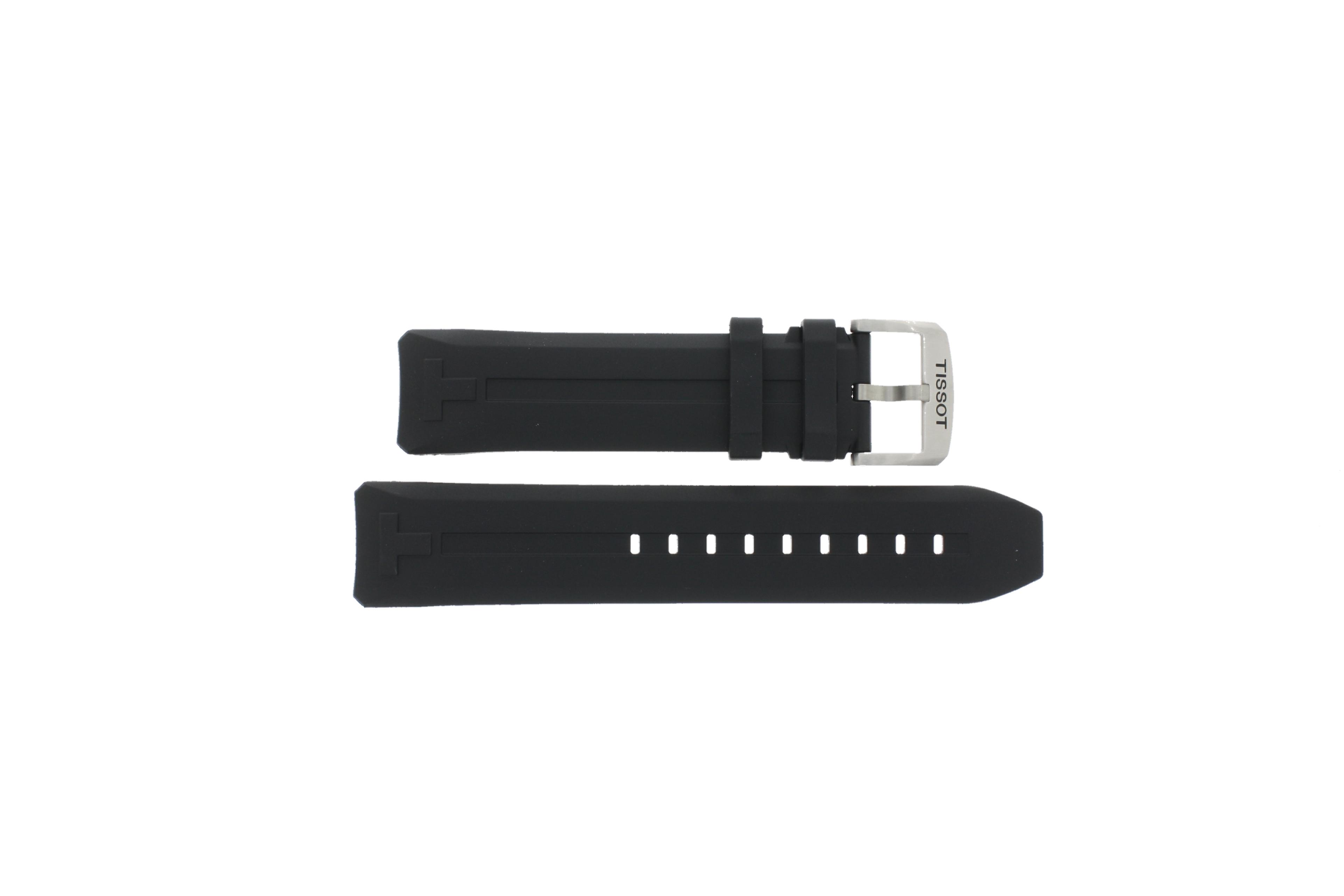 Watch strap Smartwatch Tissot T603044330 / T1214204705105A Rubber Black 23mm