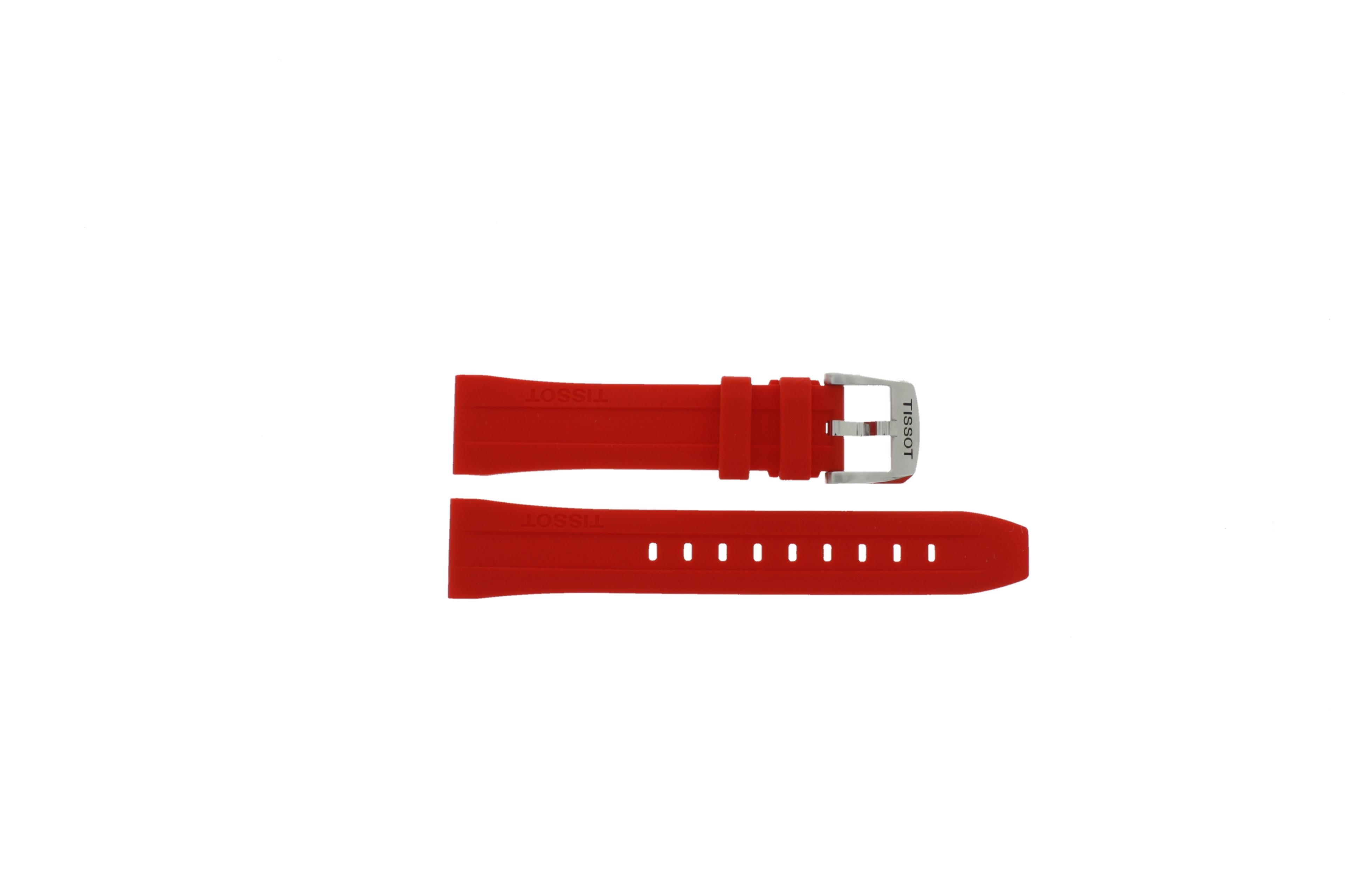 Watch strap Tissot PRC200 / T1144171703701A / T603045012 Rubber Red 20mm