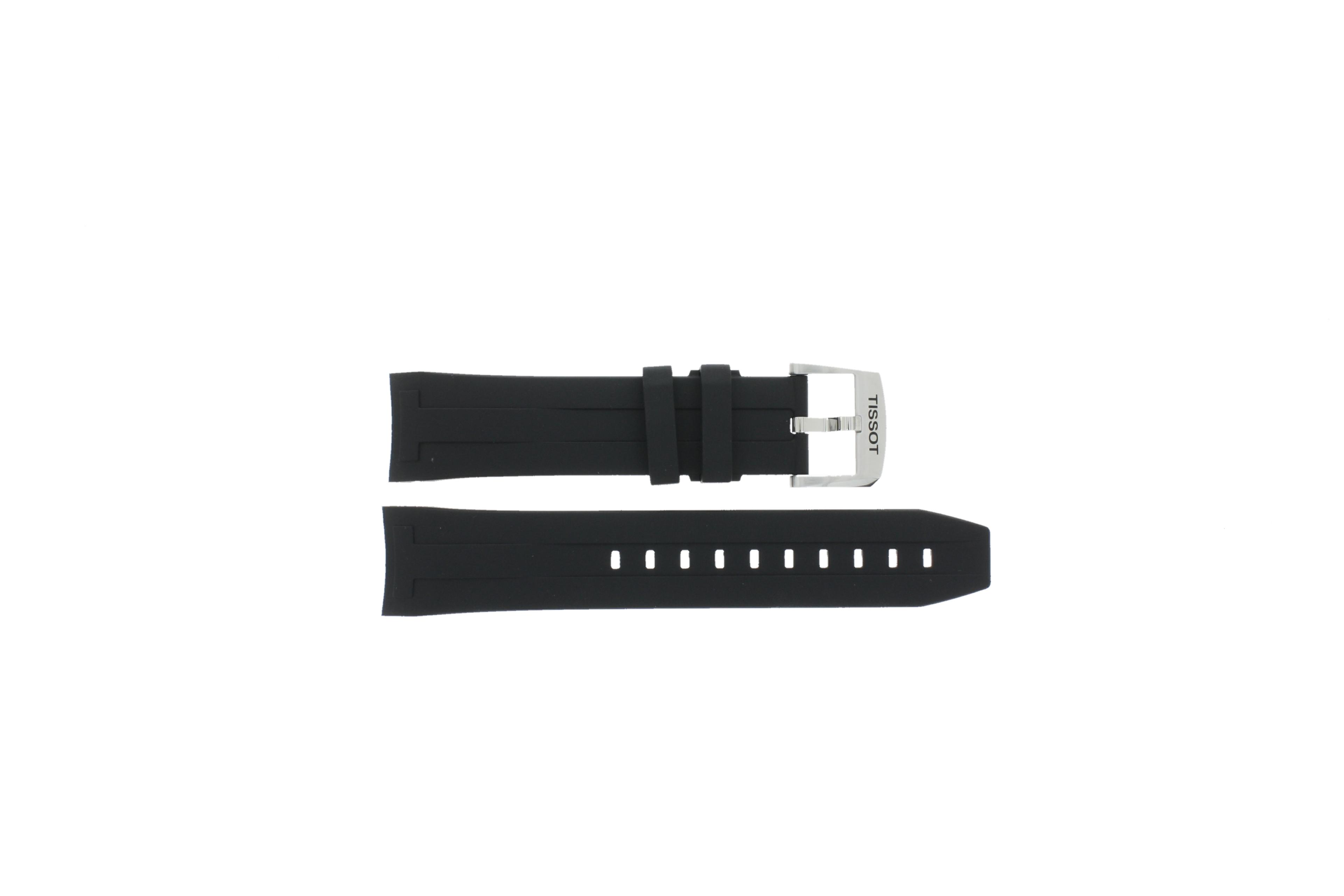 Watch strap Tissot T1206071744100A / T603046865 Rubber Black 22mm