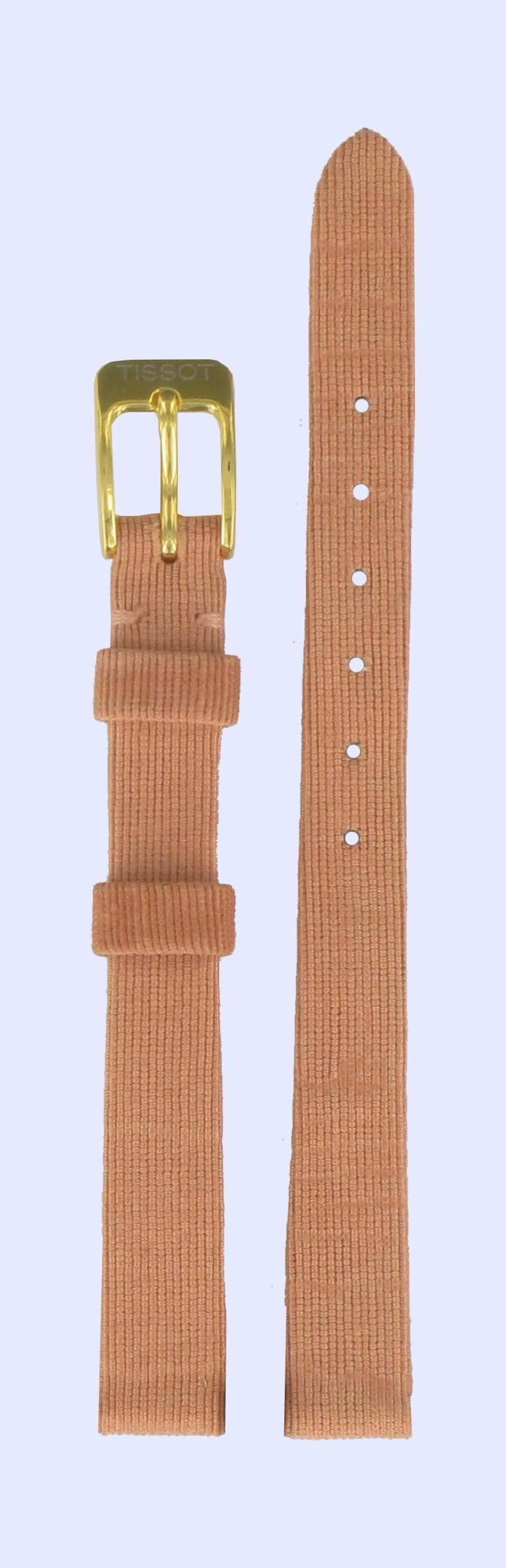 Watch strap Tissot T604013689 Plastic Brown 10mm