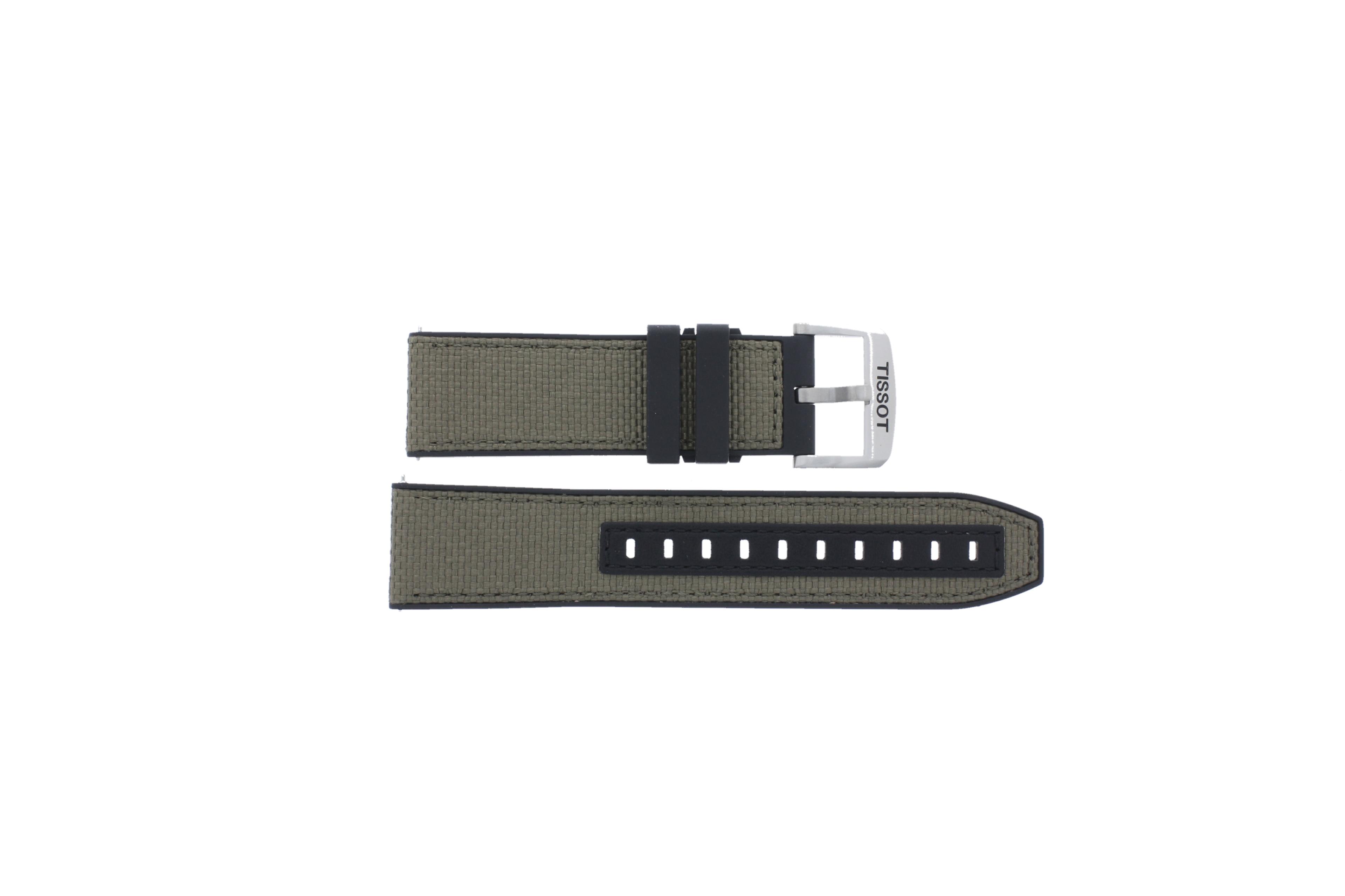 Watch strap Tissot T604047746 Nylon/perlon Brown 23mm