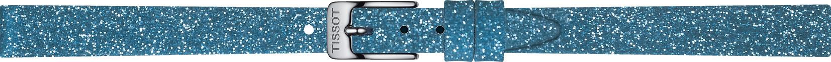 Watch strap Tissot LOVELY / T604048078 Plastic Blue 9mm