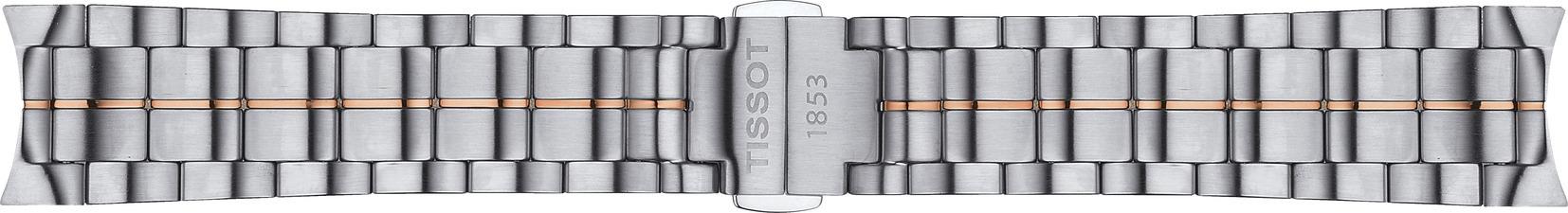 Watch strap Tissot T605033556 Steel Bi-color 18mm