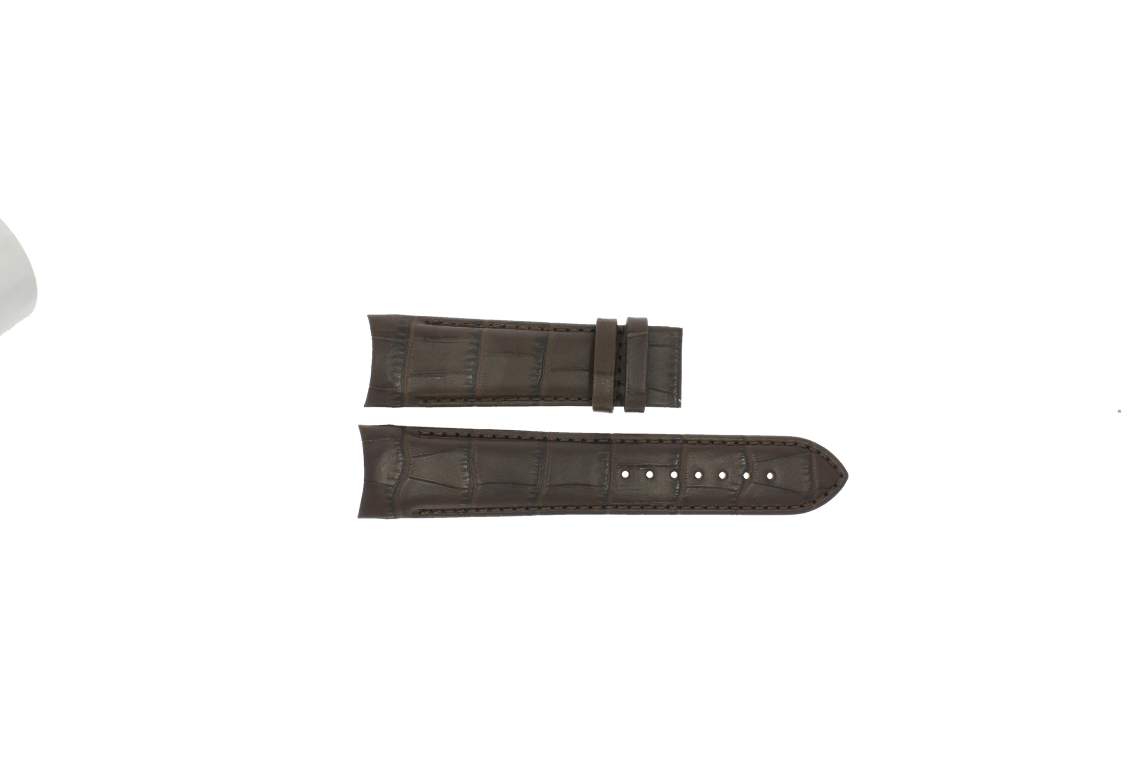 Watch strap Tissot T0354391603100A / T035439 / T0356171603100A XL / T610028586 Croco leather Brown 23mm