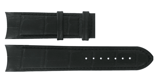 Watch strap Tissot T035.407.36.051.01 XL / T610028558 Croco leather Black 22mm