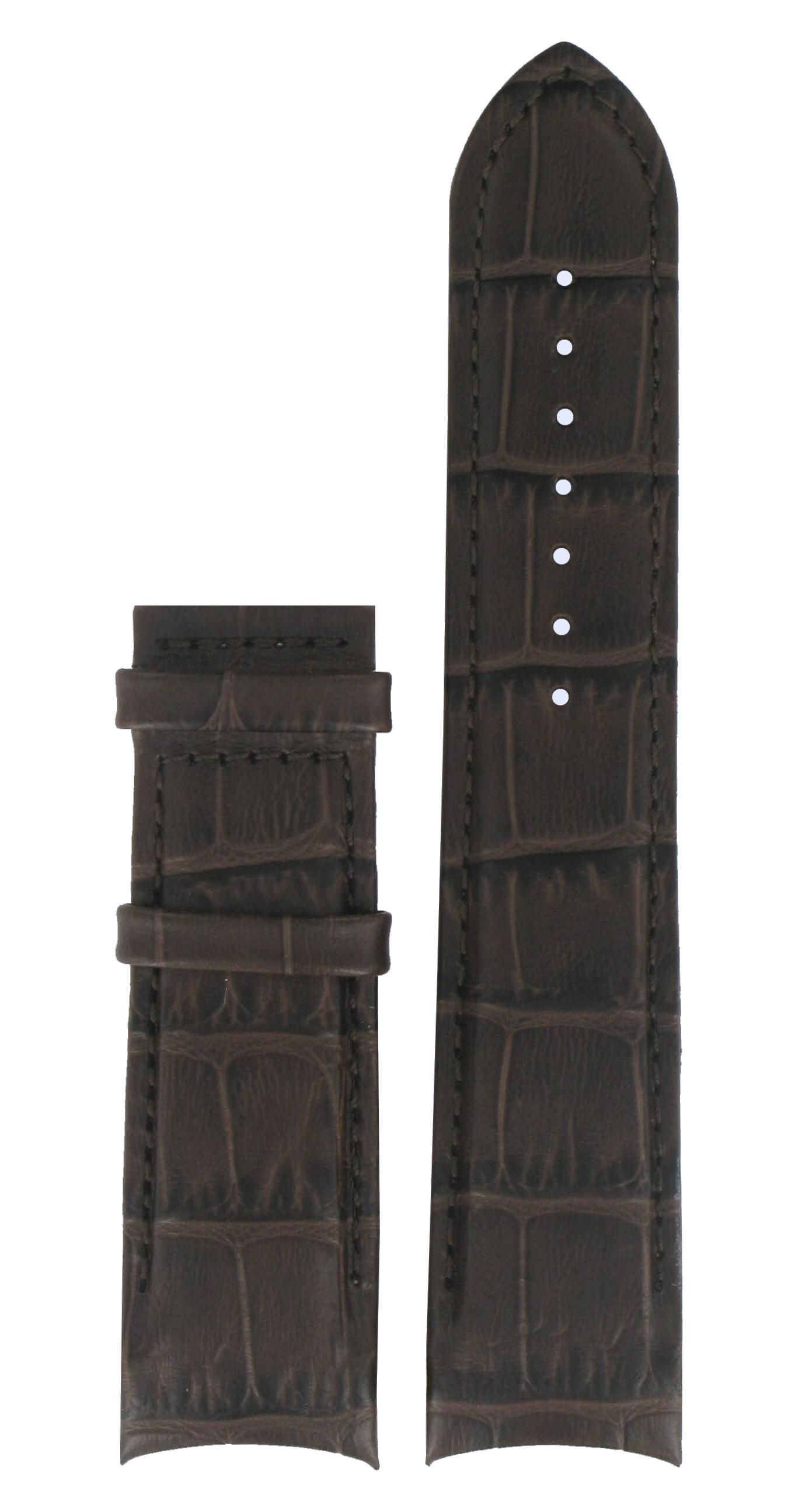 Watch strap Tissot T035.410.16.031.00 / T610028596.XS Leather Brown 22mm