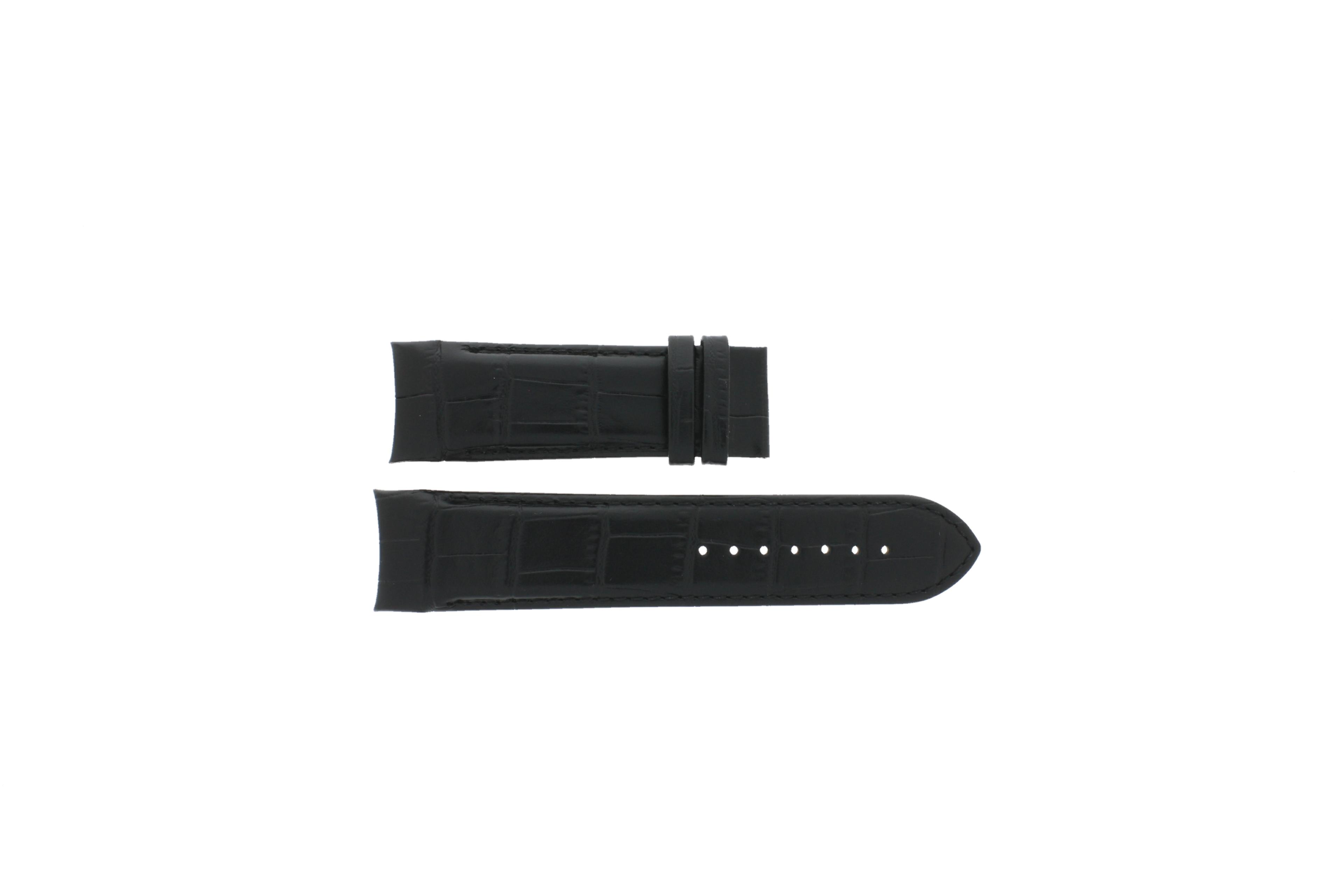 Watch strap Tissot T035.614.16.051.02 / T600028609 Croco leather Black 24mm