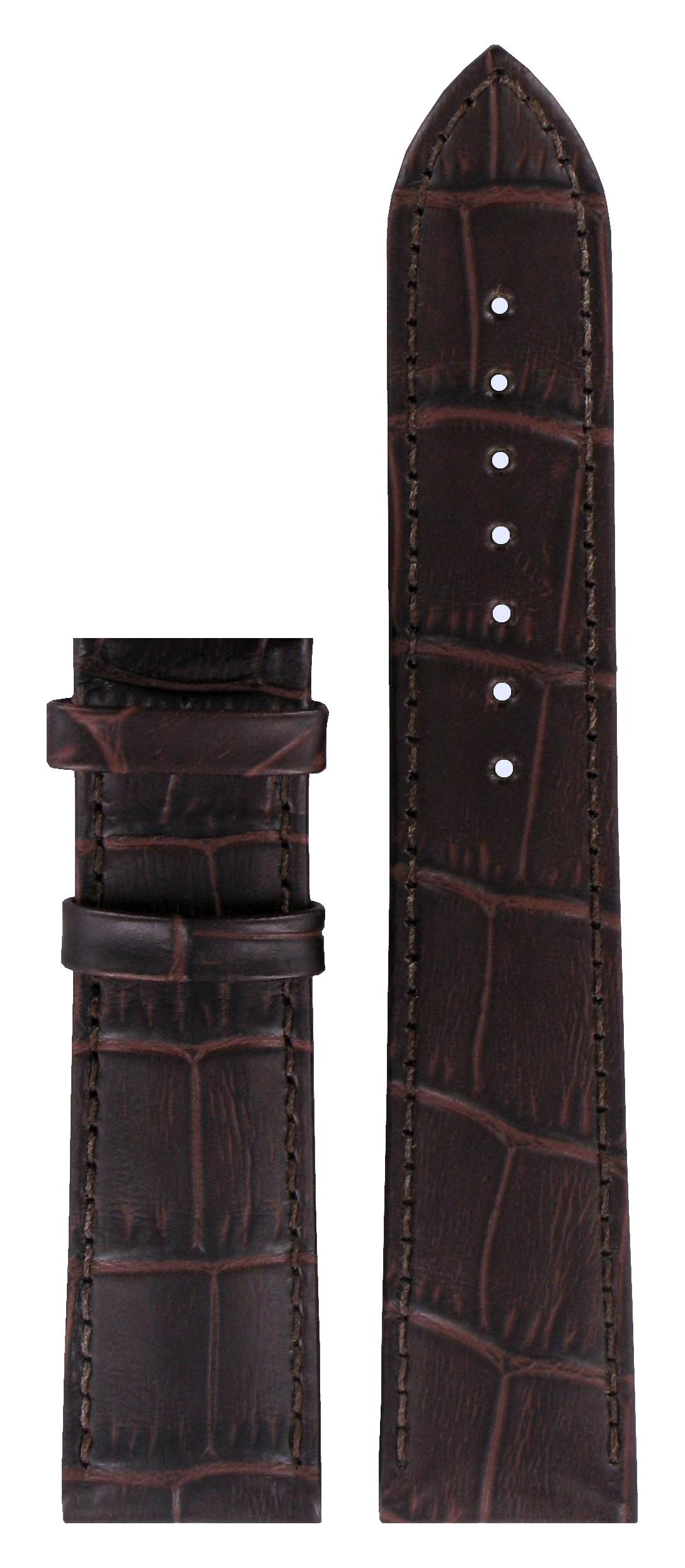 Watch strap Tissot T063.610.16.038.00 / T610031947 Leather Brown 20mm