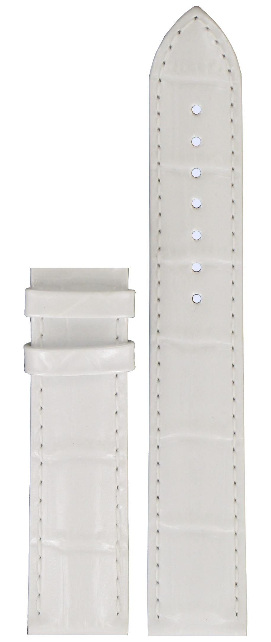 Watch strap Tissot T610032787 Leather White 19mm