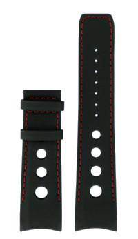 Watch strap Tissot T600034295 Leather Black