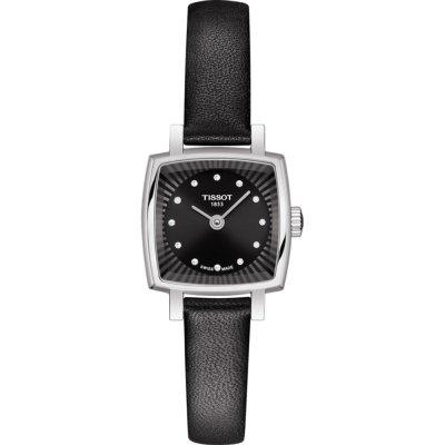 Watch strap Tissot T600043159 Leather Black 9mm