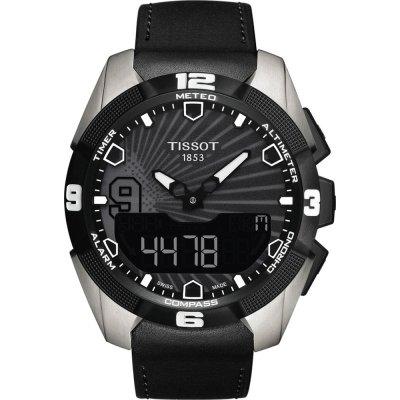 Watch strap Tissot T610035306 Leather Black 22mm